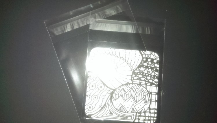 Clear Envelopes for Zentangle™ Tiles - 10 (3 13/16" x 3 13/16" + Flap) - Click Image to Close