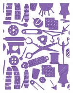 723657 Sew Sew Sew - Who What Wear Embossing Folder Collection