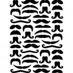 1219-124 Darice Embossing Folder - Mustaches