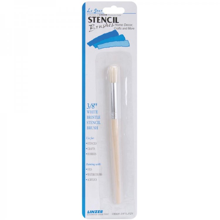 Stencil Brush - 3/8" width - Click Image to Close