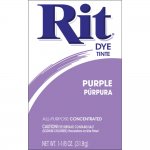 Rit Dye Powdered Fabric Dye, Purple - 1.125 ounces