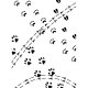 1218-114 Darice Embossing Folder - Animal Tracks Pattern