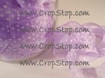 Lavender with White sheer dots