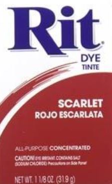 Rit Dye Powdered Fabric Dye, Scarlet - 1.125 ounces - Click Image to Close