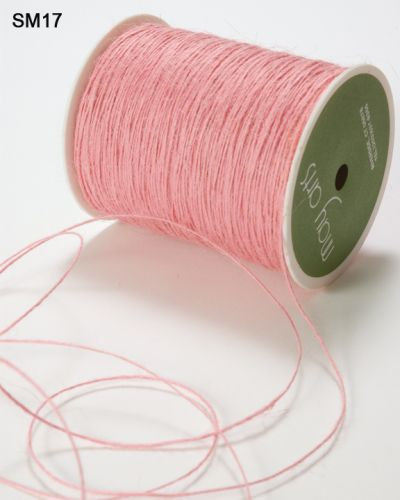 Burlap String 5 yd. Spool - Pink - Click Image to Close
