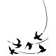 1218-109 Darice Embossing Folder - Birds In Flight